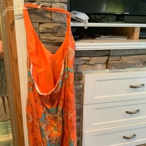 Colorful size 10 halter dress